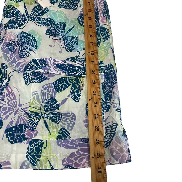 Victoria’s Secret Medium Butterfly Pattern Button Down Pajama Top Pocket Mature - Picture 12 of 12